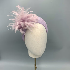 lilac halo fascinator